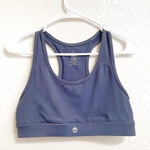 Senita Sarah Pocket Sports Bra, Slate Blue, Size L